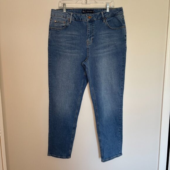 BODEN DENIM Girlfriend Jeans Womens 14R 5-Pocket Design Denim Stretch Tapered - Picture 5 of 6